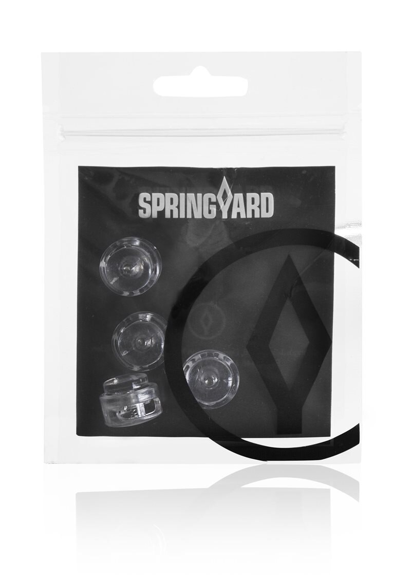 Springyard Cord Lock Flat - Transparent Skosnören 18 mm