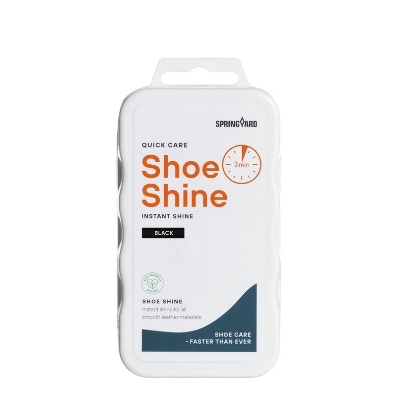 Springyard Shoe Shine - Black 4 ml Putssvamp